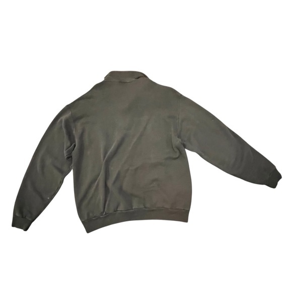 Vintage Pullover Sweatshirt 1/4 Zip IRELAND Black Fruit Of The Look Size Large - Picture 13 of 13